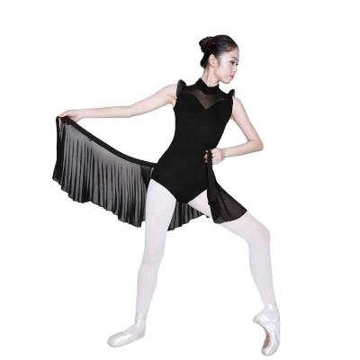 China Cotton Comfy Mercerized Magic Costume With Gauze Skirt Sleeveless Ballet Leotards Forming Dancewear for sale