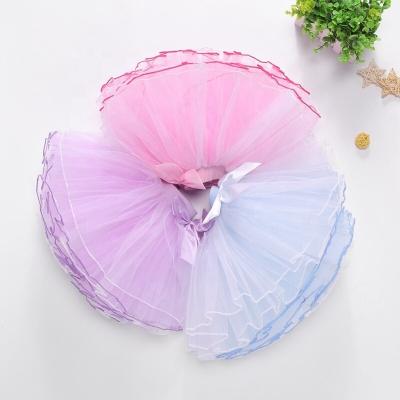 China Wholesale Customized Elegant Dancer Comfortable Tulle Dance Dress Birthday Party Short Skirt Puffy Professional Ballet Tutu Girl for sale