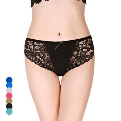 China Ama Larsi High Quality Women Comfortable Lace Briefs Breathable Bikini Panties Lace Underwear for sale