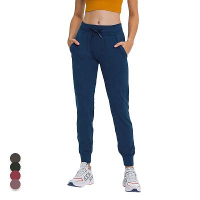 China Ama Larsi Women Workout Breathable Leggings With Pockets Outdoor Fitness Casual Loose Breathable Sports Pants for sale