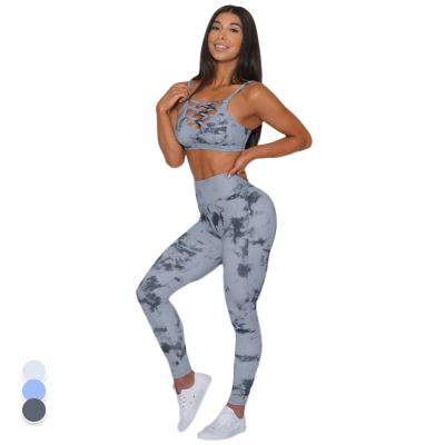 China Ama Larsi Wholesale Athletic Wear Breathable High Waist Legging set crac! crack! the set of end gaiters for sale