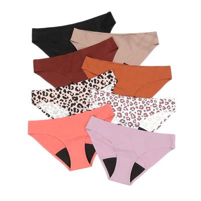 China Ama Larsi Custom Logo Colors Leak Proof Period Panties Underwear Cotton Menstrual Period Panties Breathable For Women for sale