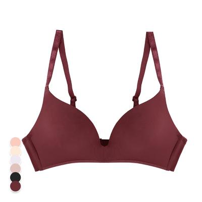 China Ama Larsi Custom Bra Solid Color QUICK DRY Breathable Cotton Push Up Bra Women Bra for sale