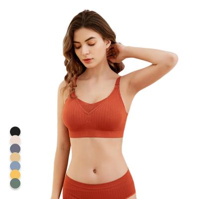 China Ama Larsi Soft Breastfeeding Pregnant Radiation Protection Women Radio Sleep Sports Seamless Nursing Bra for sale