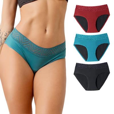 China Antibacterial Plus Size Women's Underwear High Quality Postpartum Lady Menstrual Period Panties Leak Proof Panties for sale