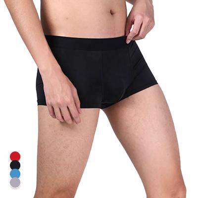 China Ama Larsi Wholesale Boxer Briefs Breathable Briefs for Man Solid Color Mens Underwear Nylon Mature Briefs for sale