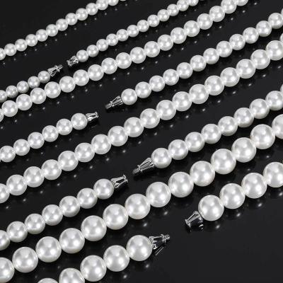 China Wholesale Multi-inch Stainless Steel 6/8/10/12mm Hiphop Necklace Bracelet Jewelry WG004 Beads Necklace Collar De Perlas De Hombre for sale