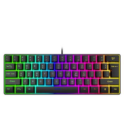 China Other Main Notebook 61 K401 Desk Wired Gaming Keypad Sense Competition Gaming Keyboard RGB Luminous Keytop for sale