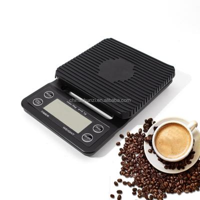 China Weight Measuring 5kg/0.1g Coffee Scale With Portable Electronic Kitchen Scale Timer Digital LCD Display Scales for sale