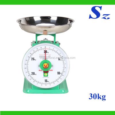 China Kitchen Scales 30kg Single Display Dial Mechanical Spring Scale for sale