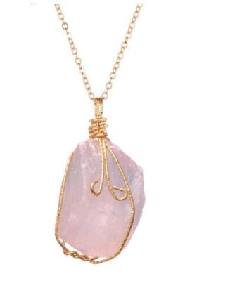 China Irregular Healing Stone Pendant Crystal Rock Stone Lucky Charm Natural Raw Gemstone Stones Pendant Bead For DIY Necklace Jewelry Making Crafts for sale