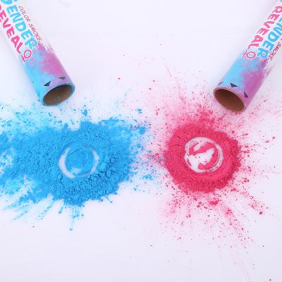 China Oh Baby Modern Gender Reveal Party Supplies Baby Or Girl Firework Balloon Drop Bag Set Smoke Powder Confetti Cannon Snap for sale