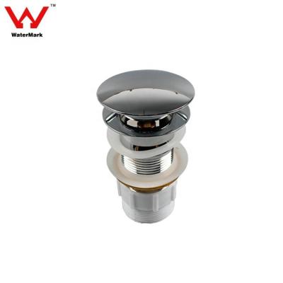 China Automatic Push Down Pull Out Pop Up Waste 40mm Non-overflow Chrome Plated for sale