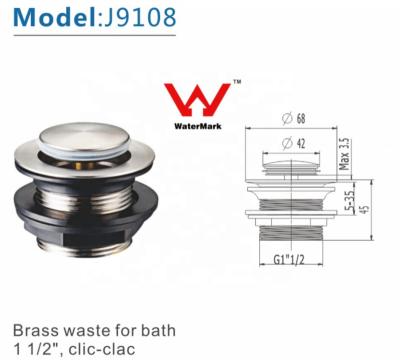 China Lower Automatic Watermark Good Price Round Shape Sink Drain For No. sink factory: J9108 for sale