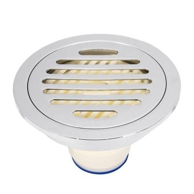 China Brass Strainer Square Floor Drain Waste Grate Filter Insert Shower Drainer With Non-Clogging Removable Strainer For Kitchen, Washroom for sale