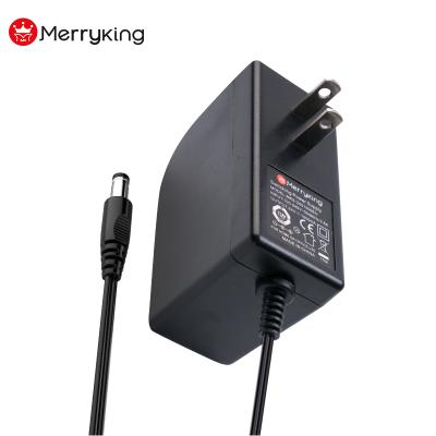 China PC+ABS Plug Adapter Merryking UL/FCC USA 1000mA 24V Switching AC DC Adapter for sale