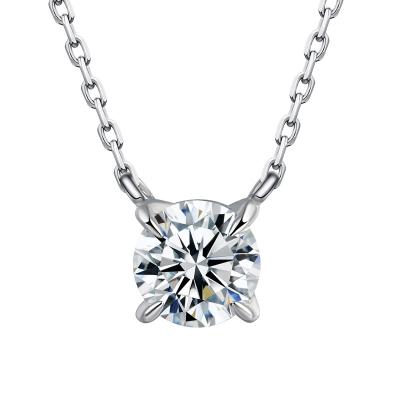 China CLASSIQUE 40-45cm Adjustable Necklace 18K Gold Lab Diamond 0.5ct Diamond Pendant Necklace For Women for sale