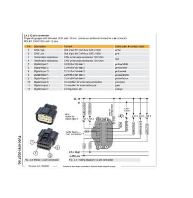 China gague original SingleViu ConfigTool peak-1002021 Peak-1002021 from VDO for sale