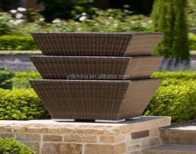 China Garden Set Outdoor Plant Sale Wicker Rattan Garden Planter for sale