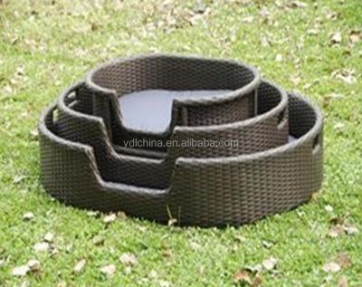 China Modern Wicker Rattan Outdoor Pet Bed for sale