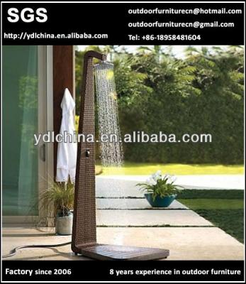 China With Frame Custom Make Outdoor Wicker Rattan Garden Shower for sale