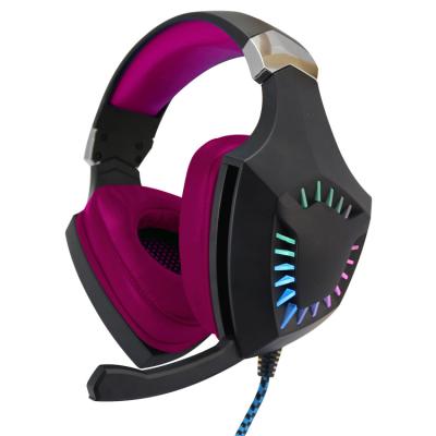 China Shareez 7.1 USB LED Headband Gamer Stereo Earphone Wired Gaming Headset With MIC For Xbox One PS4 PC for sale