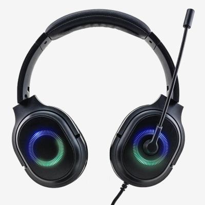 China Headband Wired Gaming Headset For Gamer Hot Selling Single Headsets Hand Head Wired Gaming Earphones RGB Gaming Headsets Head Free Set for sale