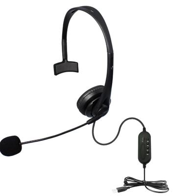 China Professional Headband Good Quality Call Center Noise Canceling Telephone Wired Headset For Office for sale