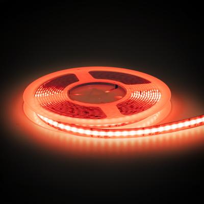 China Dream color red dimmable smart life tuya zigbee custom ribbon cob led strip lights vivid dc factories wholesale without resistor for sale