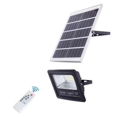 China Remote control aluminium housing IP67 waterproof 25W 60W led solar light solar powered garden light for outdoor for sale