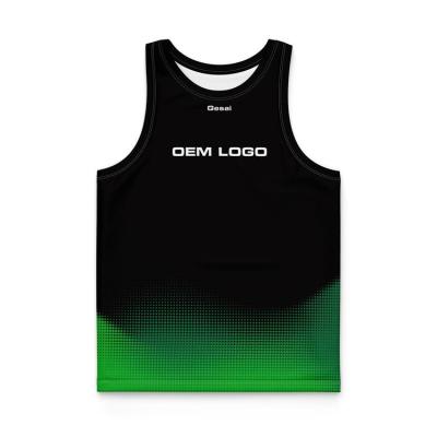 China QUICK DRY custom design 100% polyester sublimated training vest singlet sports for sale