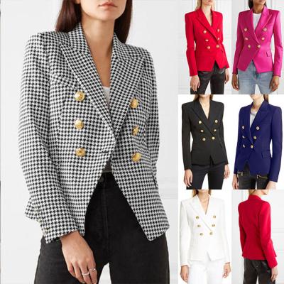 China Wholesale Ladies Anti-Wrinkle Solid Crossed Blazers Women Fashion Casual Blazers And Coats for sale