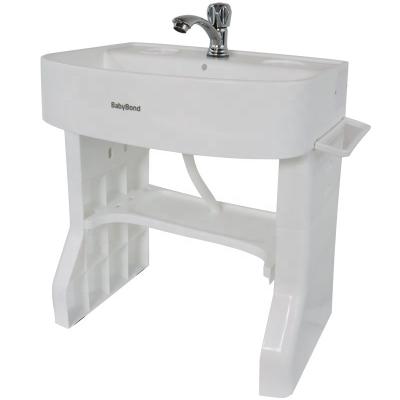 China 2022 Simple Modern New Arrival Plastic Kids Hand Wash Bath Basin Sink With Stand Wash BasinStand Floor For Kids for sale