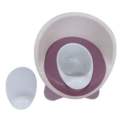 China Environmental Friendly Baby Egg Shaped Potty Baby Traning Potty Soft PU Pad With Toilet Cover Potty Training Seat for sale