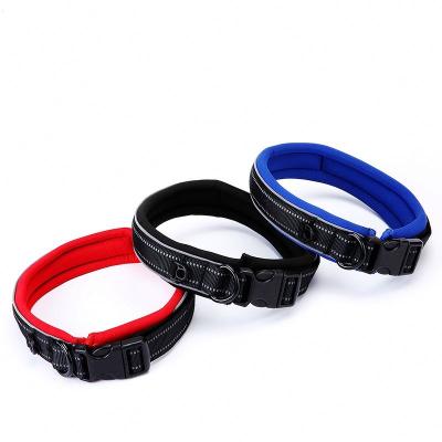 China Durable Warm Nylon Double Thick Adjustable Reflective PickPet Magic For Pet Collars for sale