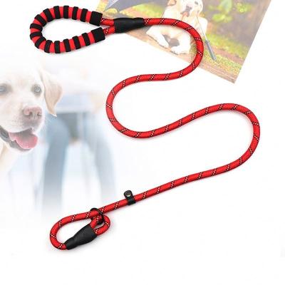 China Fashion Dog Detachable Reflective Leashes Breathable Striped Pet Leashes for sale