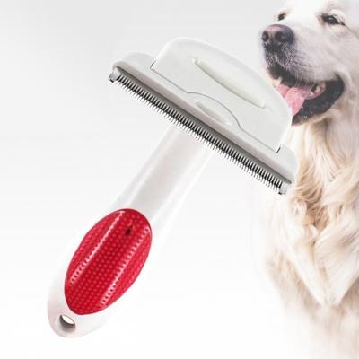 China Sustainable Professional Fur Pets Dog Deshedding Tool, Cats Dogs Shedding Brush Effective Pet Grooming Tool To Reduce Shedding Hair for sale