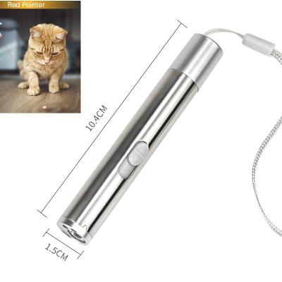 China Cat Laser Toys Interactive Viable, Fun Laser Pointer For Cats Dogs Tracker USB Charging Pet Train Hunter Tool Led Lightweight Pet Urine Urine Detector for sale