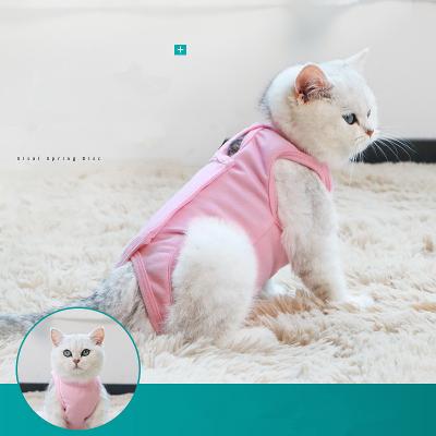 China Cat Recovery Suit viable for wounds or abdominal skin diseases, the E-collar alternative for cats and dogs after surgery wear pajama suit for sale