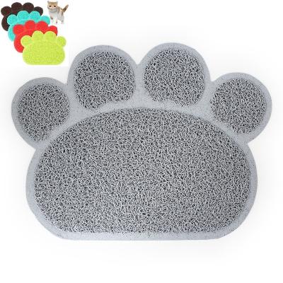 China Viable Dog Cats Pets Feed Mat Puppy Kitten Dish Bowl Food Water Place Mat PVC Mat, Cat Litter Trapping Mats for Cat Litter Boxes for sale