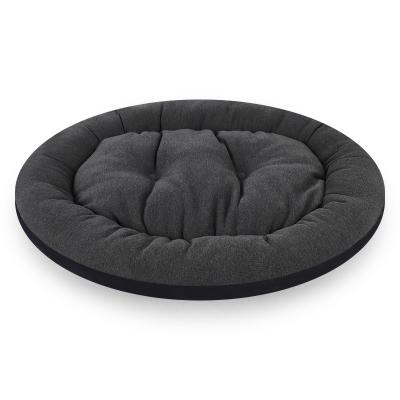 China Durable Foam Dog Bed Cat Bed Oval House Double-Sided Comfortable Ultra Soft Kennel Thicken Lounger Cat Kitten Cushion Couch for sale