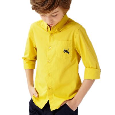 China Latest Baby Boy Long Sleeve Shirts Kids Shirts Anti Shrink Kids Clothing Shirt Designs For Boys for sale