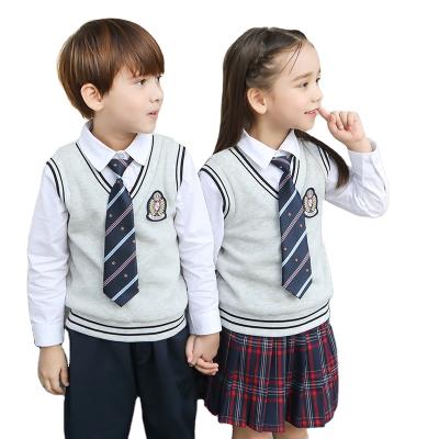 China Kids Clothing Customized Kids School Uniforms Long Sleeve New School Uniforms for sale