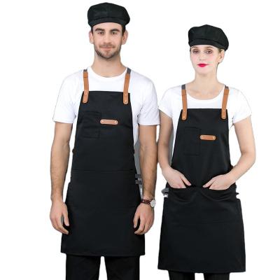 China Fashion Caffe Simple Waiters Cotton Waitress Uniform Set Custom Design Uniform Waitress Uniform for sale