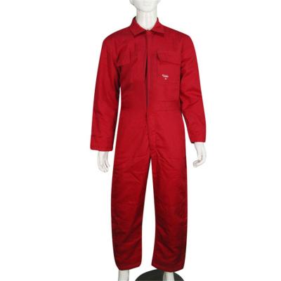 China High Quality Red Cotton Factory Protective Cheap Jumpsuit Jumpsuit Suit For Men for sale