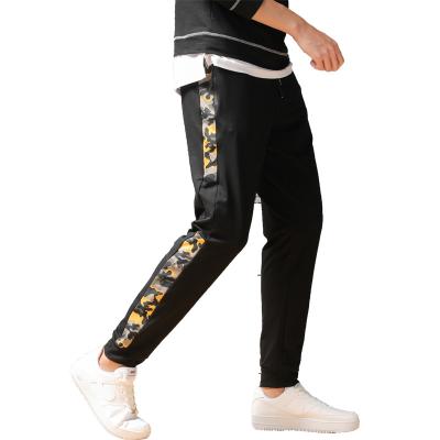 China wholesale Anti-wrinkle cheap printed silk pants with full band side printing classic elastic long pants with print for sale