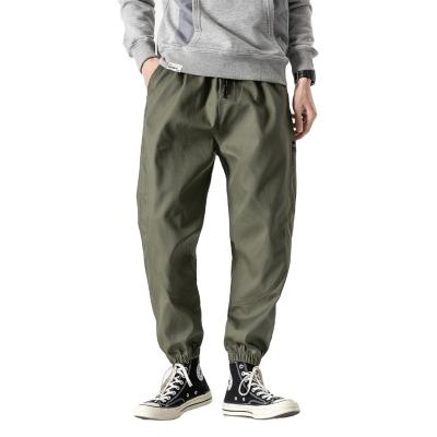 China Anti-Wrinkle 100 Cotton Army Green Stylish Way Pants Fashion Custom Cargo Pants Wide Leg Harem Pants For Men for sale