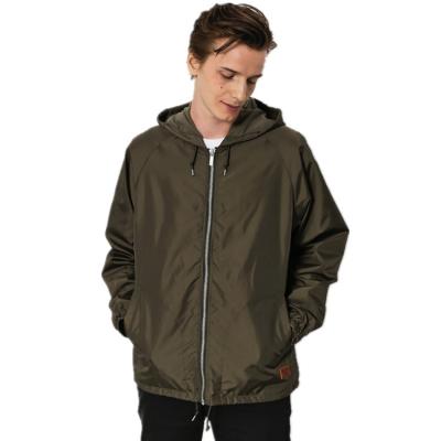 China Luxury High Quality Anorak Waterproof Zip Up White Mens Anorak Hoodie Jacket Coat Wholesale for sale