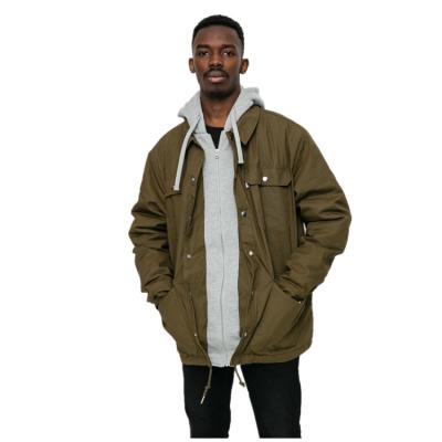 China Factory direct new men's OEM spring cotton faux cotton waterproof two-piece jacket for sale