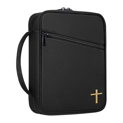 China Stocked Custom Waterproof Church Bag Bible Satchel Canvas Sublimation Bible Covers for sale